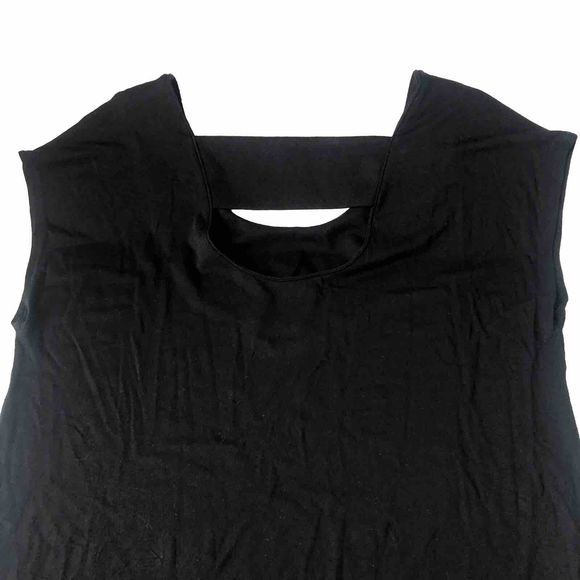Adrienne Vittadini Black dress sleeveless women’s size Medium Back Cut Out - Picture 5 of 16